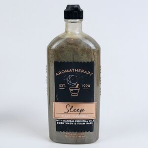 Bath & Body Works Sleep~Black Chamomile Aromatherapy~Body Wash & Foam Bath 10 oz